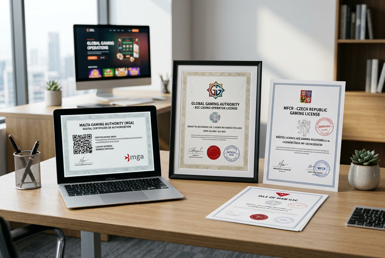 Úřední herní licence a certifikáty MFČR